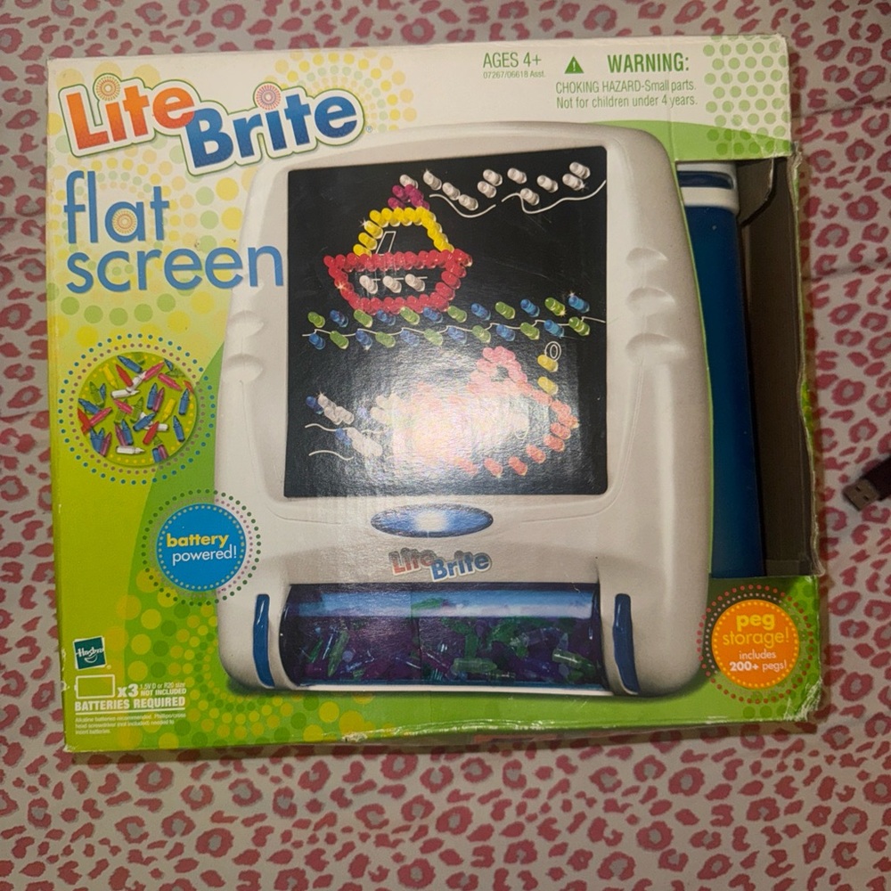 Lite-Brite Flat Screen Toy: vintage toy; brand new ; collectors item